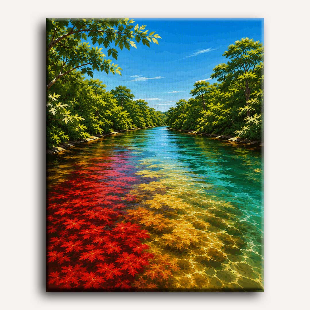 Five-Color River | Paint by Number