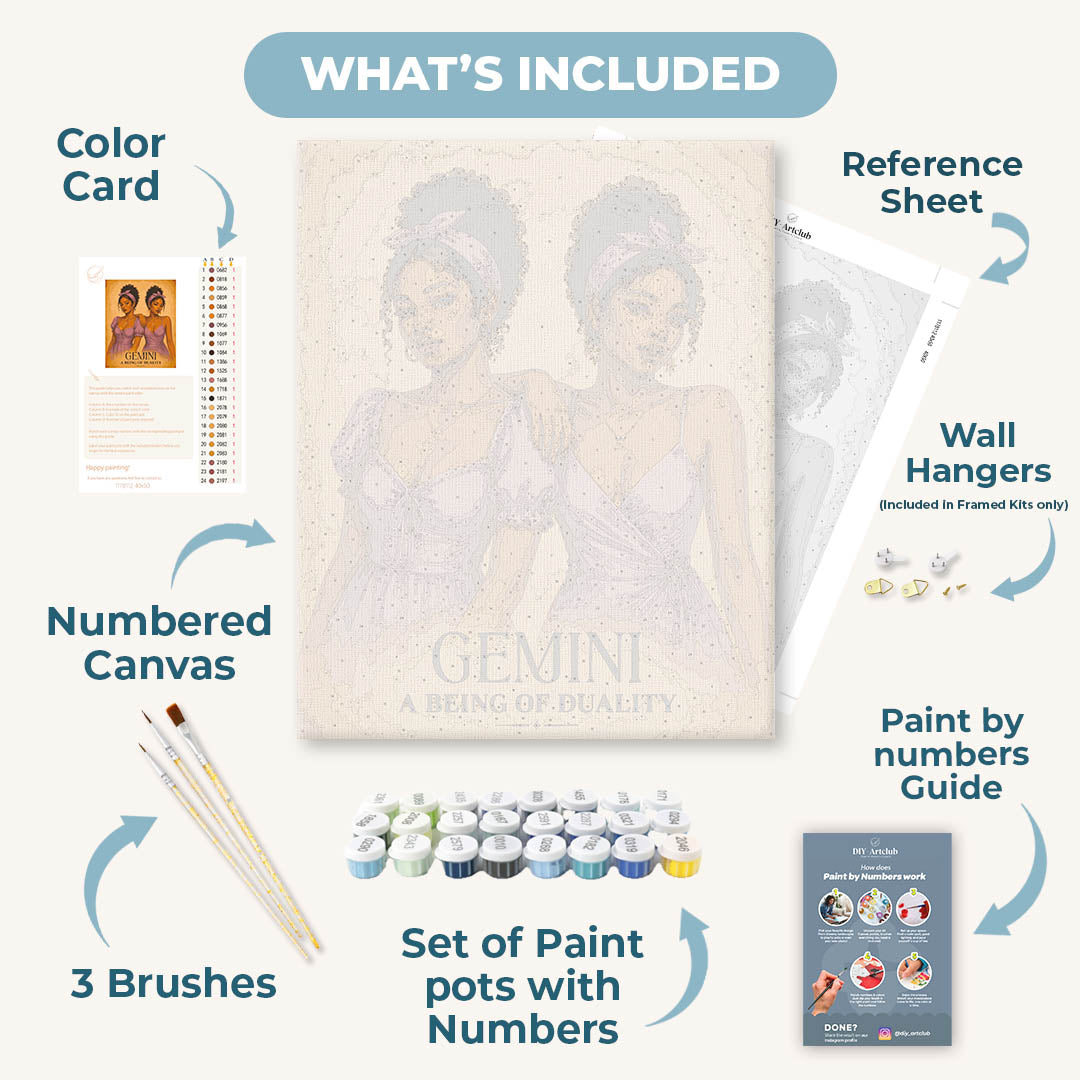 Gemini Ladies | Paint by Number