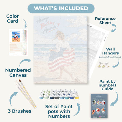 Happy Birthday America | Paint by Number