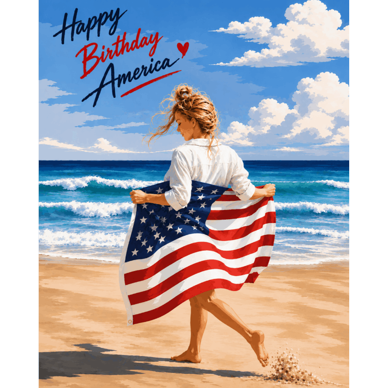 Happy Birthday America | Paint by Number- Paint by Numbers