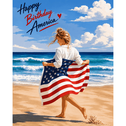 Happy Birthday America | Paint by Number- Paint by Numbers
