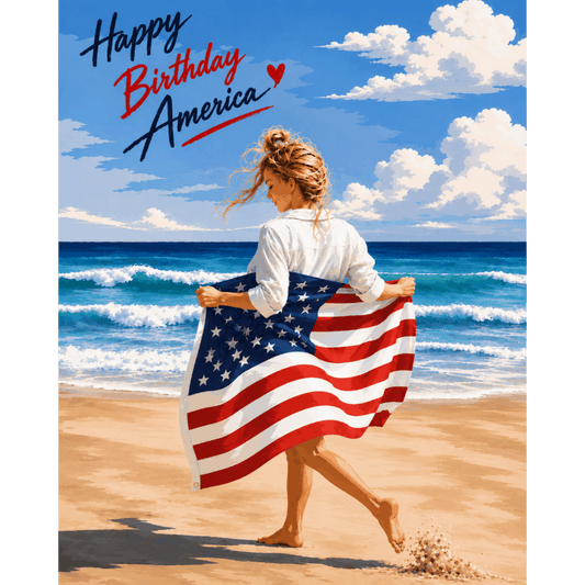 Happy Birthday America | Paint by Number- Paint by Numbers