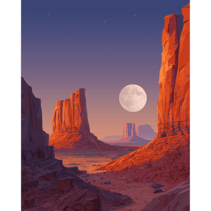 Monument Valley | Paint by Number- Paint by Numbers