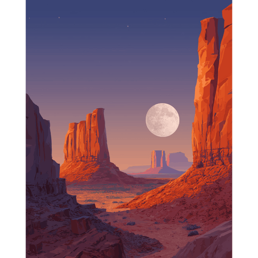 Monument Valley | Paint by Number- Paint by Numbers