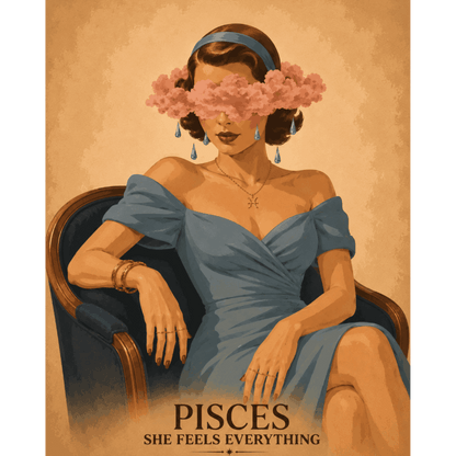 Pisces Lady | Paint by Number- Paint by Numbers