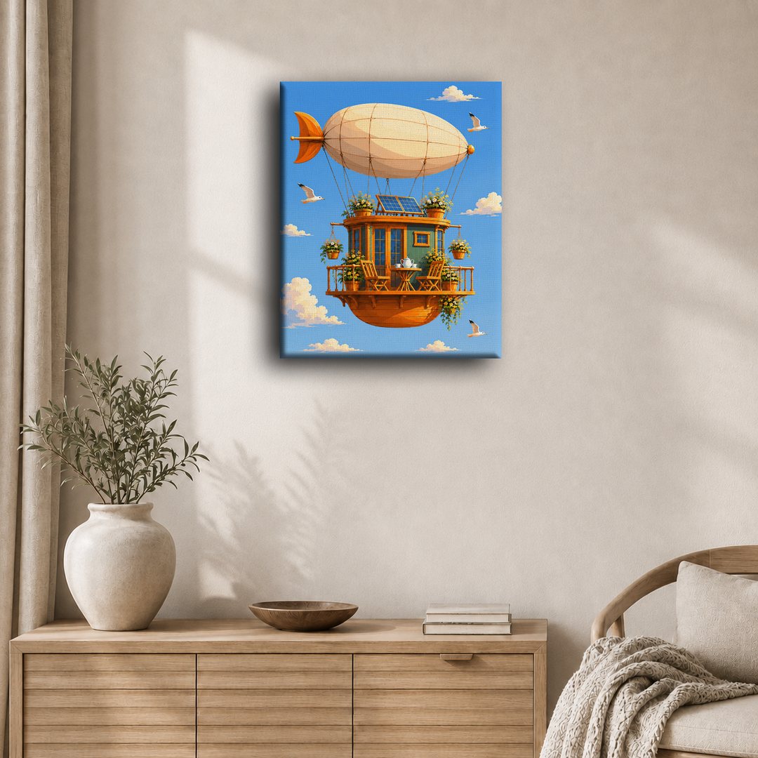 Dirigeable Steambloom | Peinture à numéros