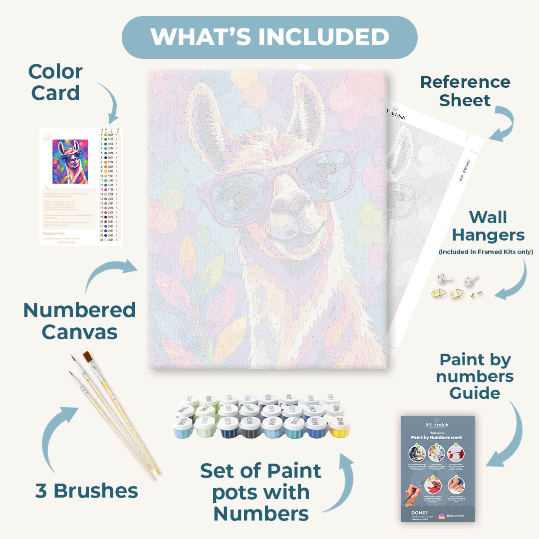 Funny Llama | Paint by Number