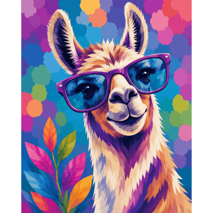 Funny Llama | Paint by Number- Paint by Numbers