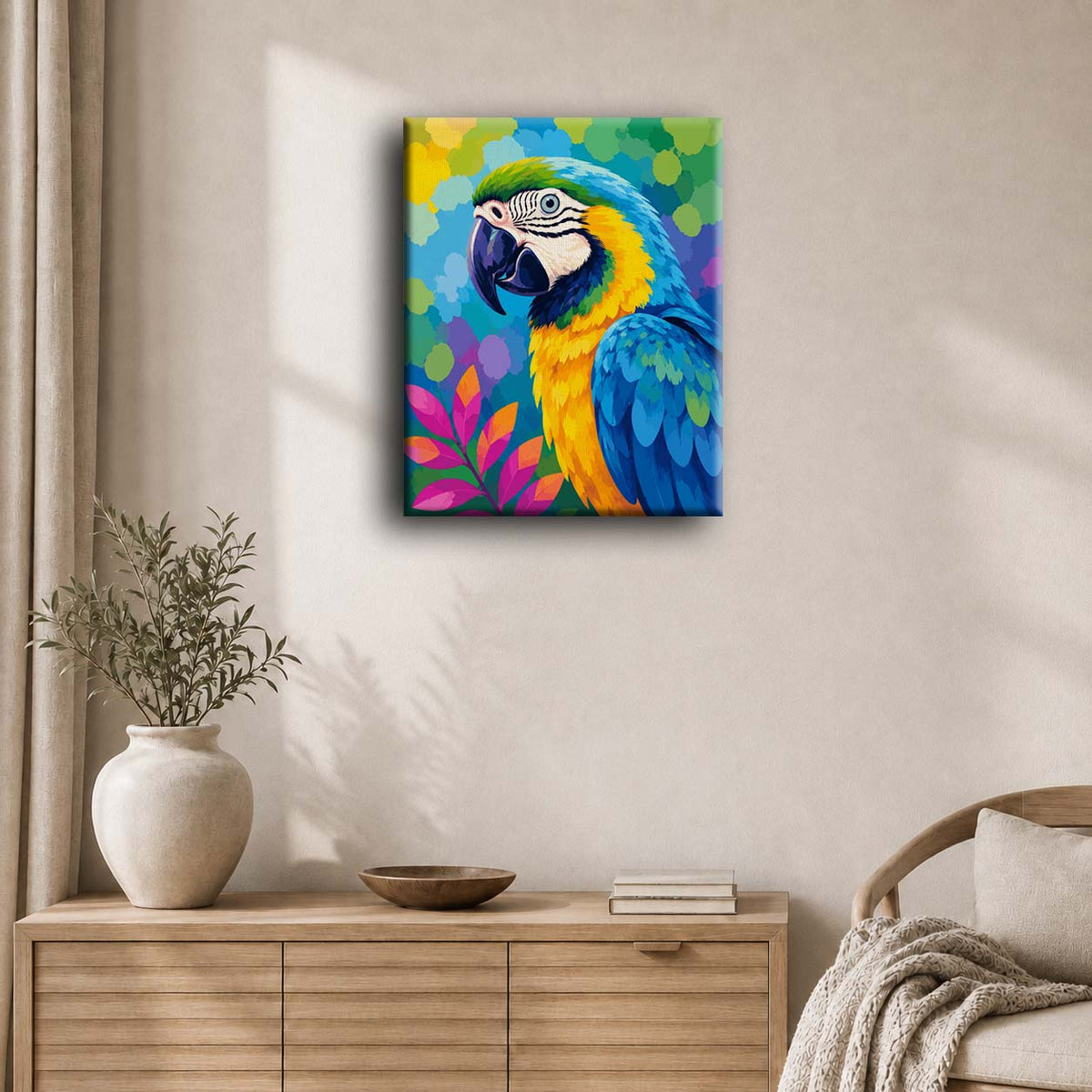 Bright Like Parrot | Paint by Number