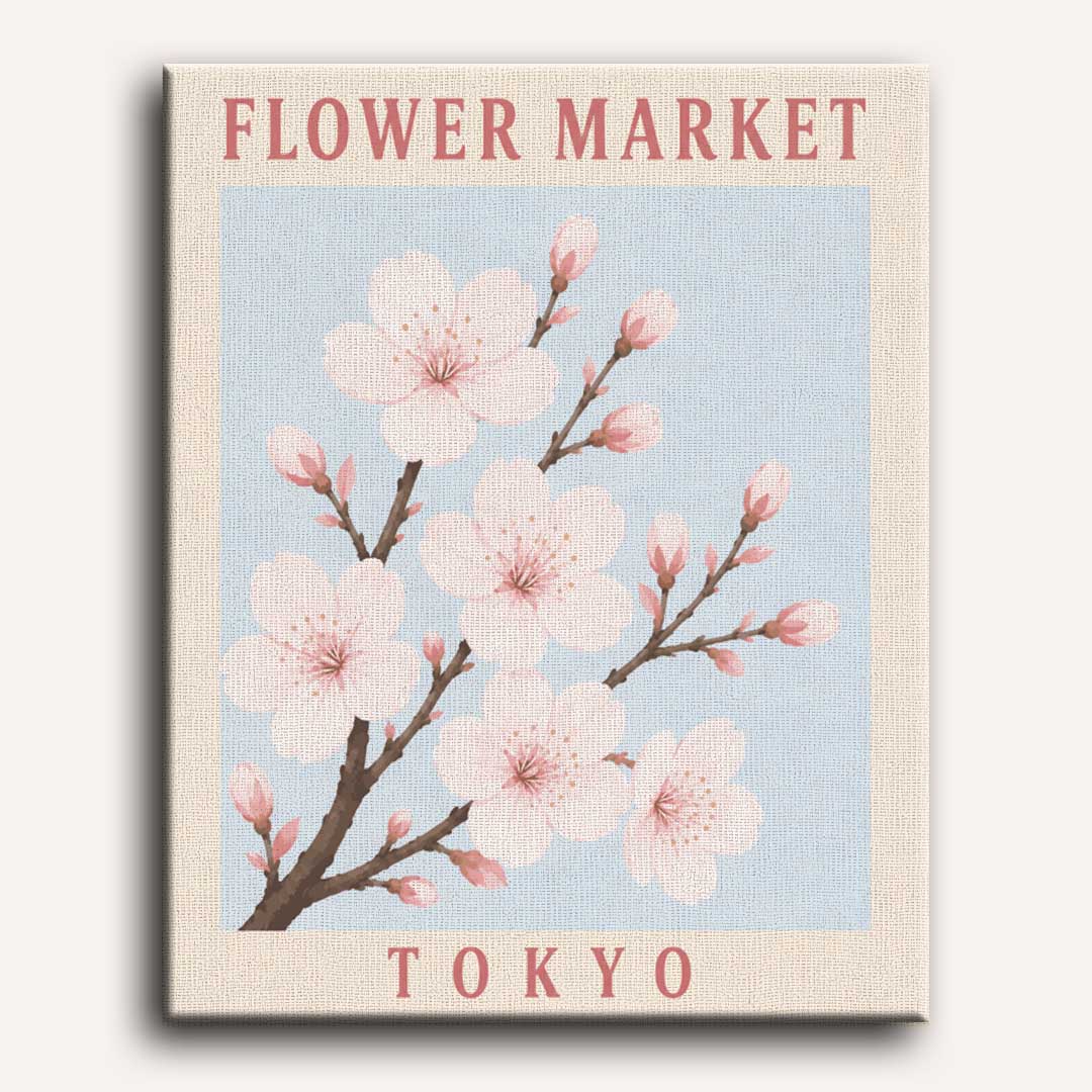 Tokyo Flowers | Paint by Number