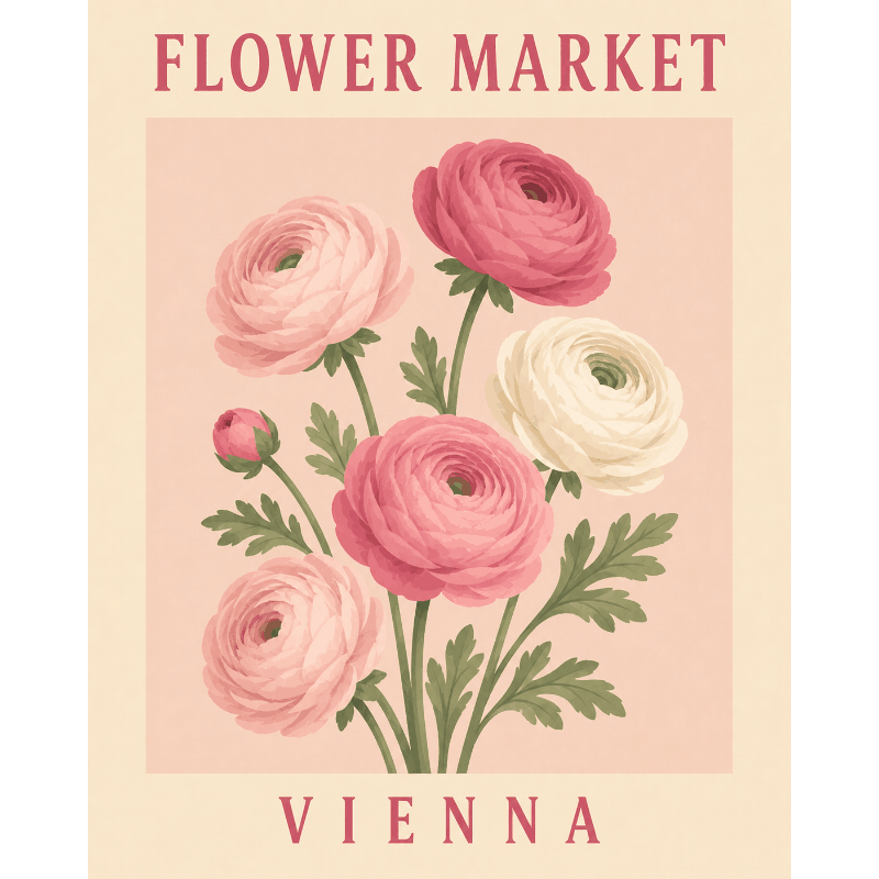 Vienna Flowers | Paint by Number- Paint by Numbers