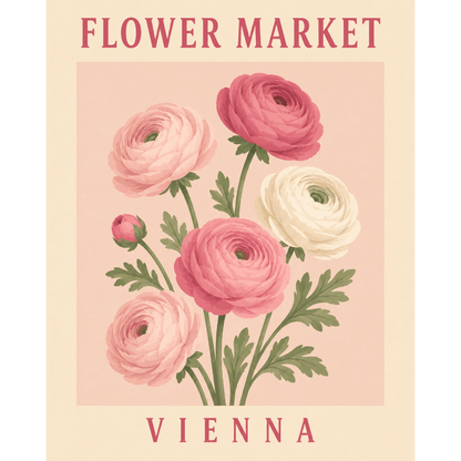 Vienna Flowers | Paint by Number- Paint by Numbers