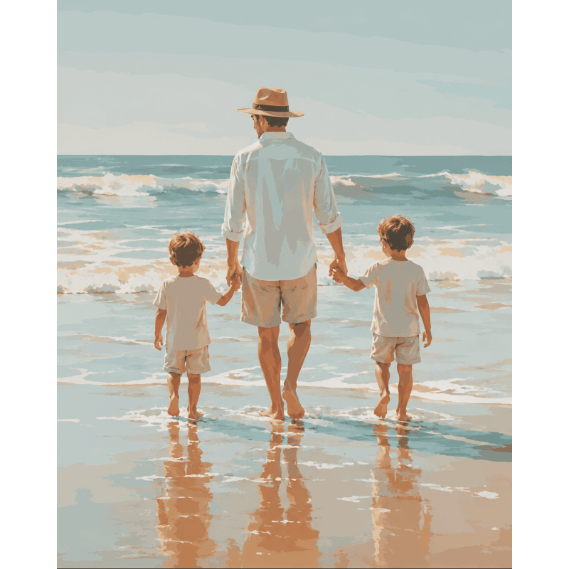 Father & Sons | Paint by Number- Paint by Numbers