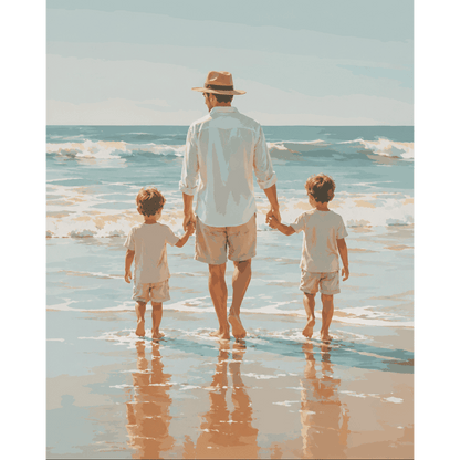 Father & Sons | Paint by Number- Paint by Numbers