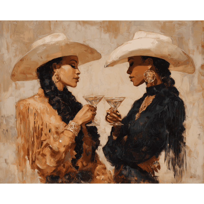 Élégance Ouest | Peinture à numéros- Peinture à numéros