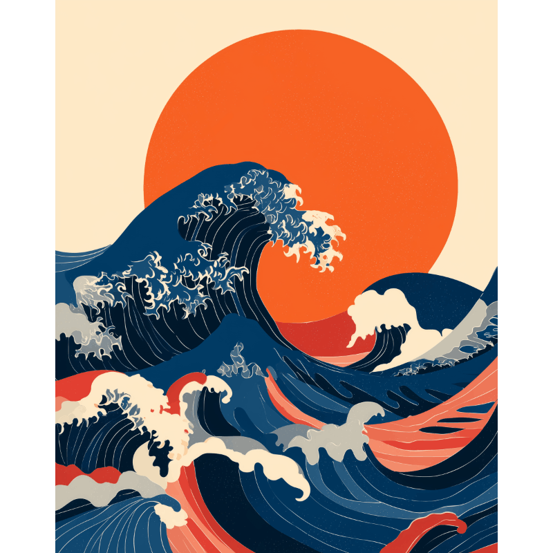 Sunwave | Paint by Number- Paint by Numbers
