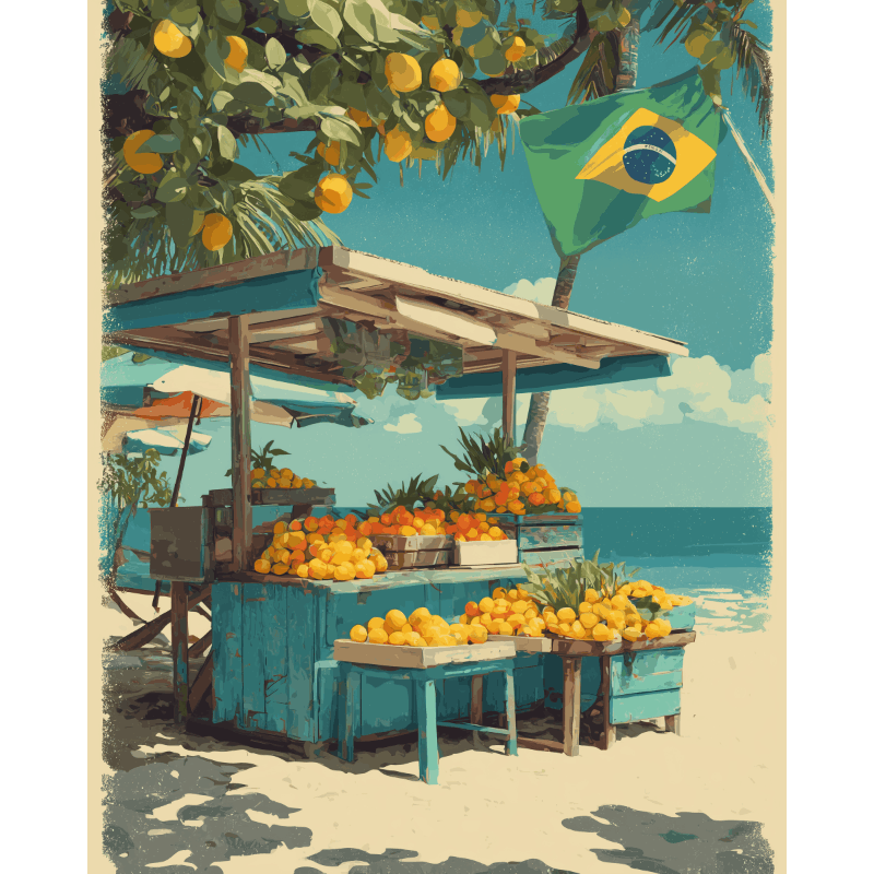 The Taste of Sunshine | Paint by Number- Paint by Numbers