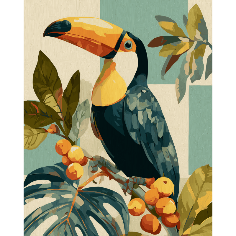 Important Toucan | Peinture à numéros Peinture à numéros