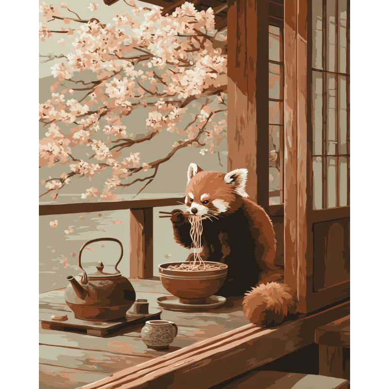 Springtime Ramen | Paint by Number- Paint by Numbers