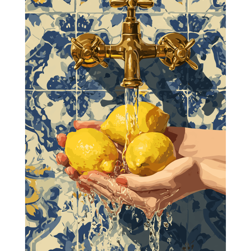 The Lemon Wash | Paint by Number- Paint by Numbers
