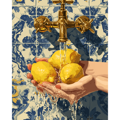 The Lemon Wash | Paint by Number- Paint by Numbers