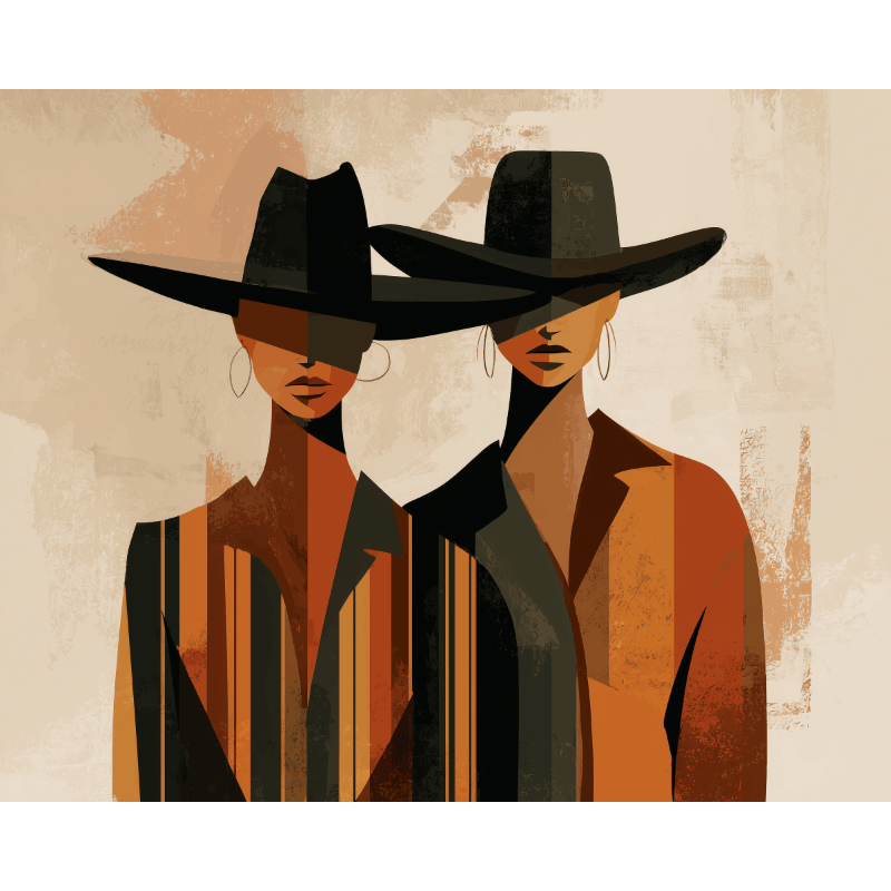The Silent Pair | Paint by Number- Paint by Numbers