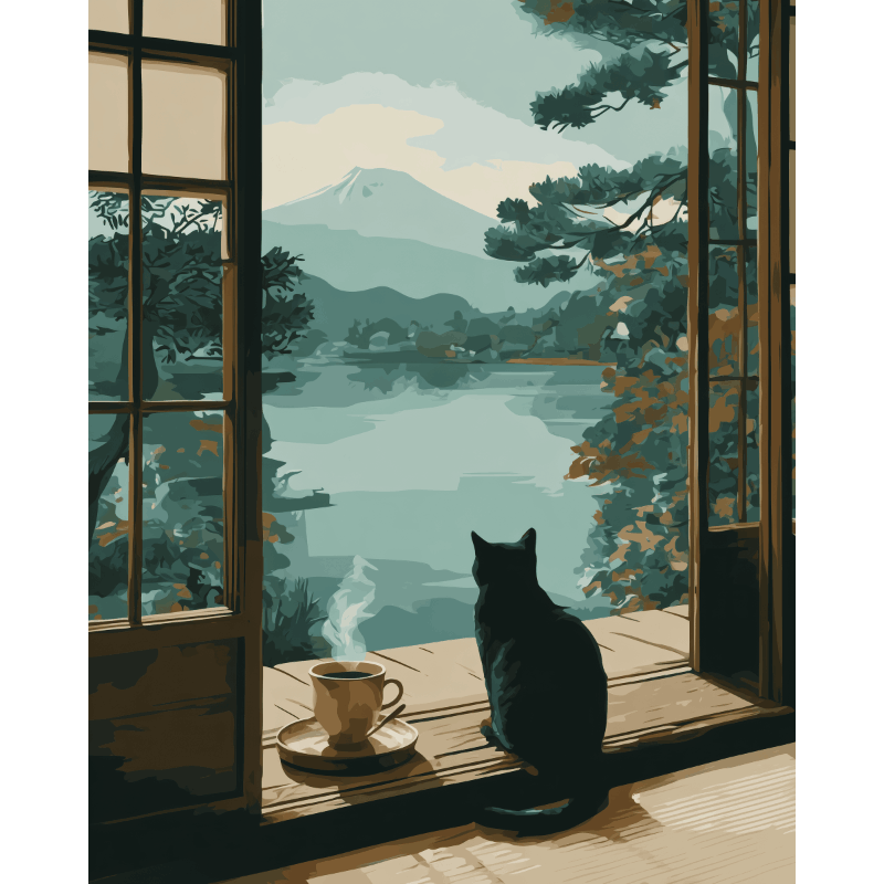 Fuji View | Paint by Number- Paint by Numbers