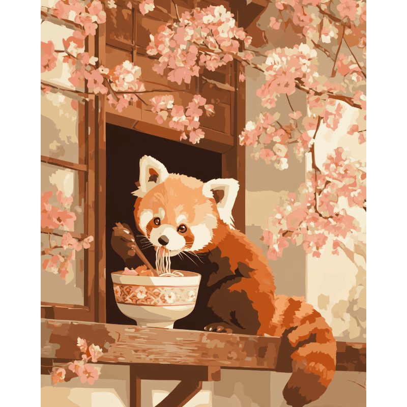 Petals & Noodles | Paint by Number- Paint by Numbers