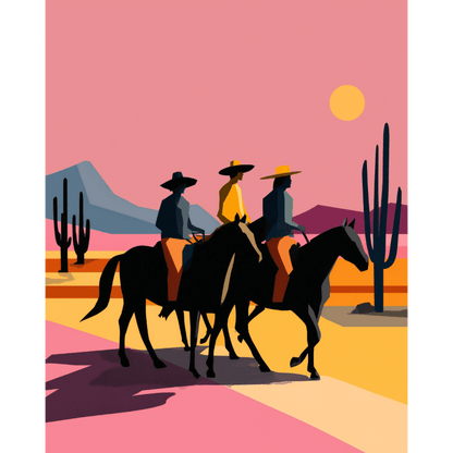 Cowboys | Paint by Number- Paint by Numbers