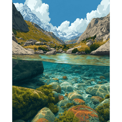 Sous les Montagnes Rocheuses | Peinture à numéros - Peinture à numéros