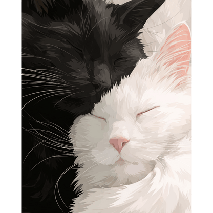 Black & White Velvet | Paint by Number- Paint by Numbers