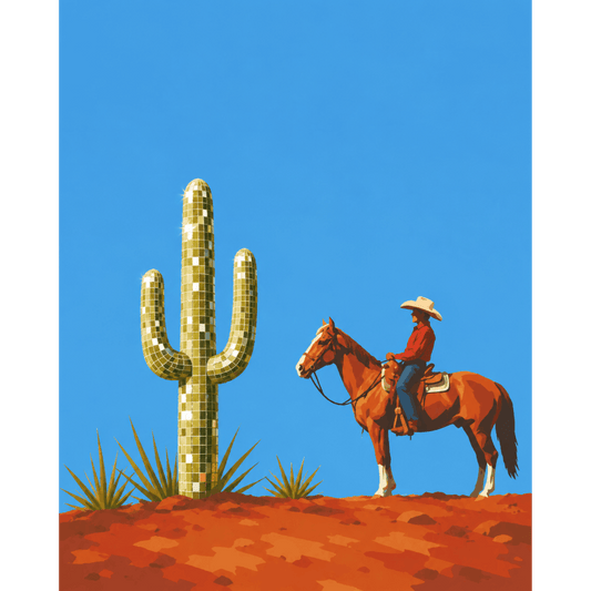 Disco Cowboy | Paint by Number- Paint by Numbers