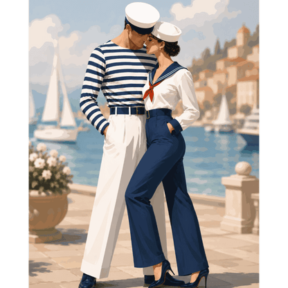 Harbor Romance | Paint by Number- Paint by Numbers