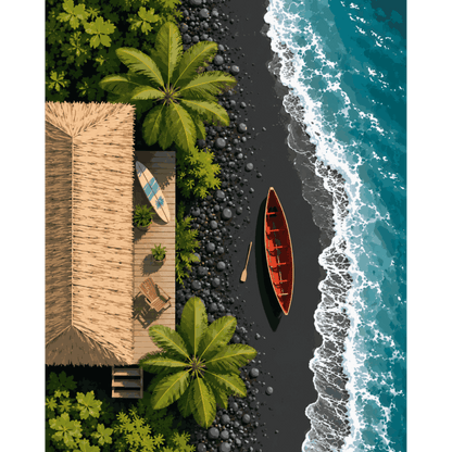 Hawaiian Hideaway | Paint by Number- Paint by Numbers