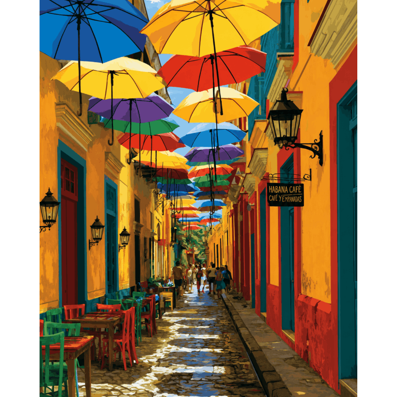 La Candelaria - Bogota | Paint by Number- Paint by Numbers