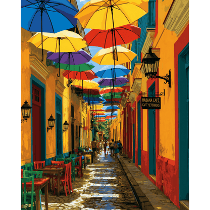 La Candelaria - Bogota | Paint by Number- Paint by Numbers