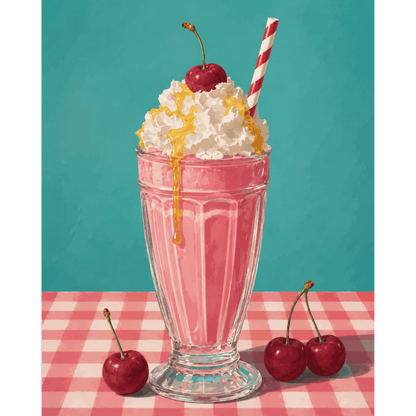 Retro Shake | Paint by Number- Paint by Numbers