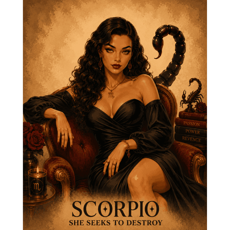 Scorpio Lady | Paint by Number- Paint by Numbers