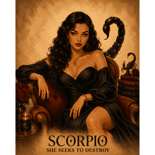 Scorpio Lady | Paint by Number- Paint by Numbers