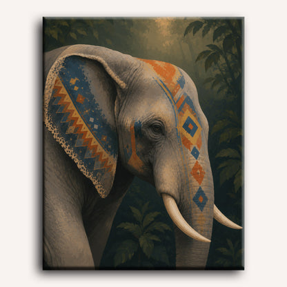 Tribal Elephant | Paint by Number