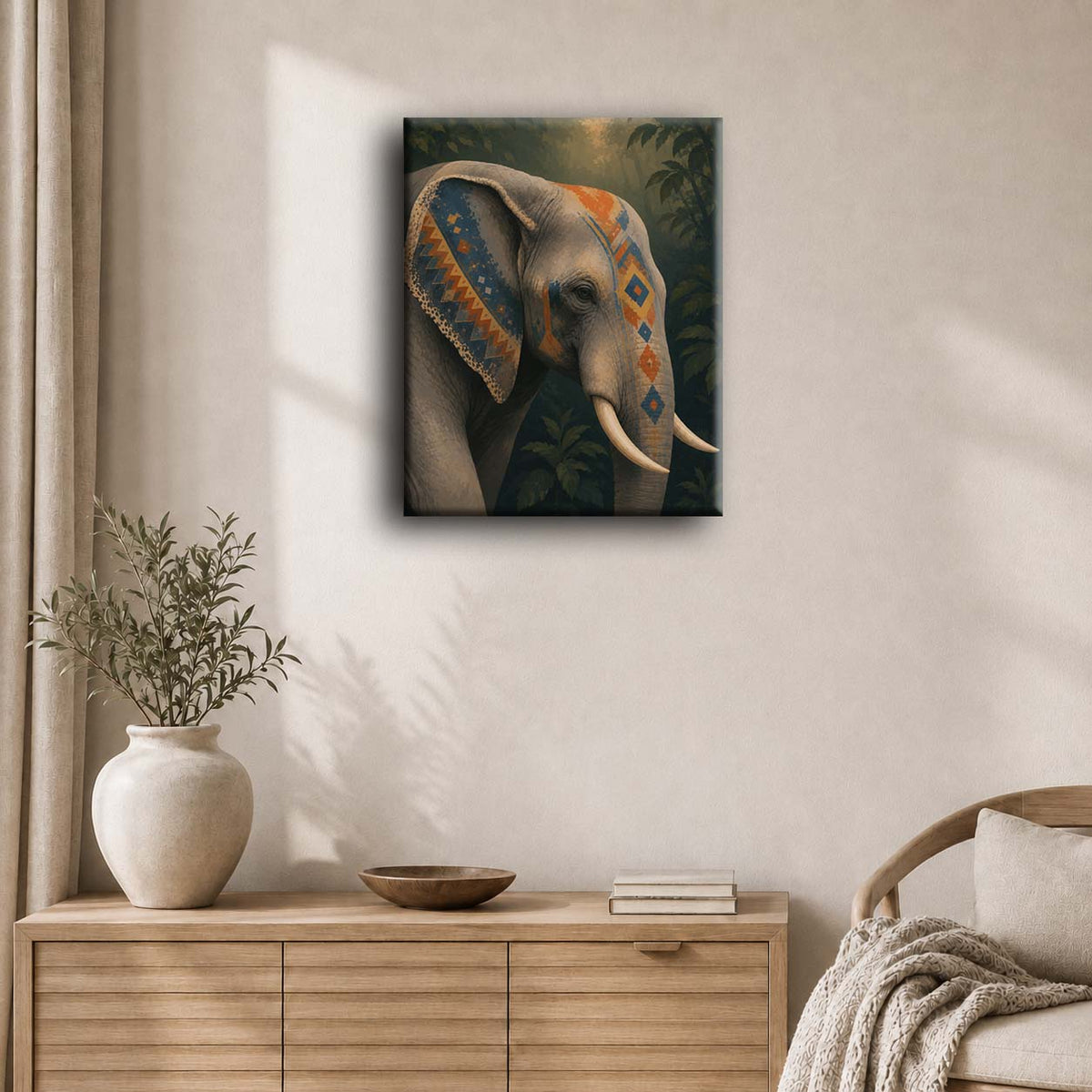 Tribal Elephant | Paint by Number