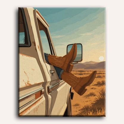 Western Roads | Paint by Number