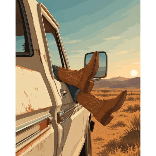 Western Roads | Paint by Number- Paint by Numbers