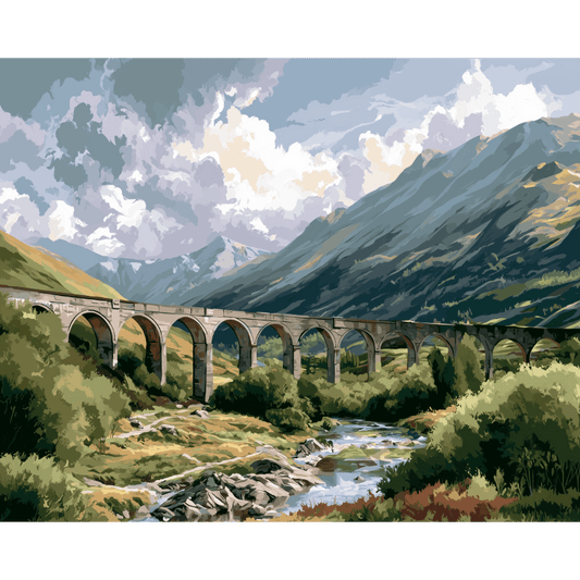 Glenfinnan Viaduct | Paint by Number- Paint by Numbers