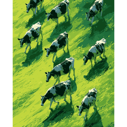 Green Pastures | Paint by Number- Paint by Numbers