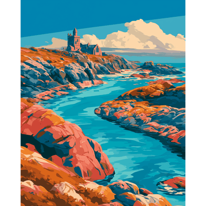 Abbey of Iona | Paint by Number- Paint by Numbers