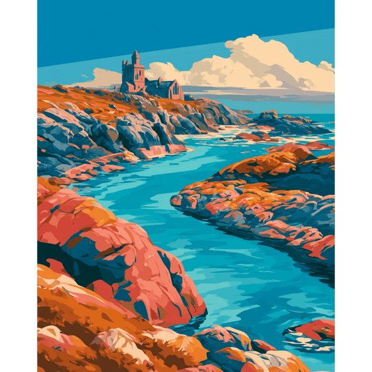 Abbey of Iona | Paint by Number- Paint by Numbers