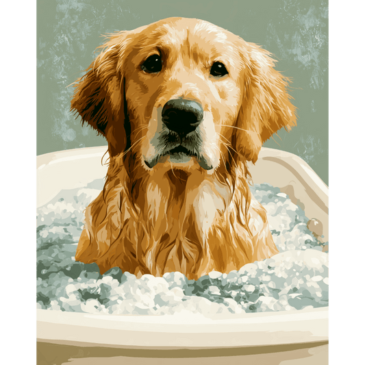 Soaking in the Bath | Paint by Number- Paint by Numbers