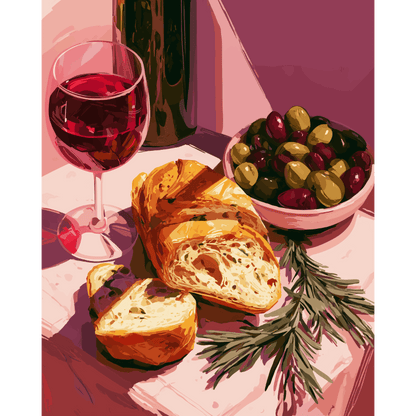 Mediterranean Aperitivo | Paint by Number- Paint by Numbers