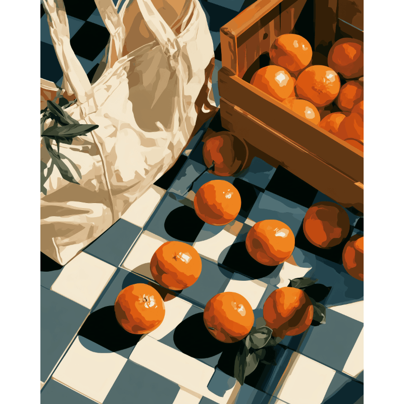 Orange Crush | Paint by Number- Paint by Numbers